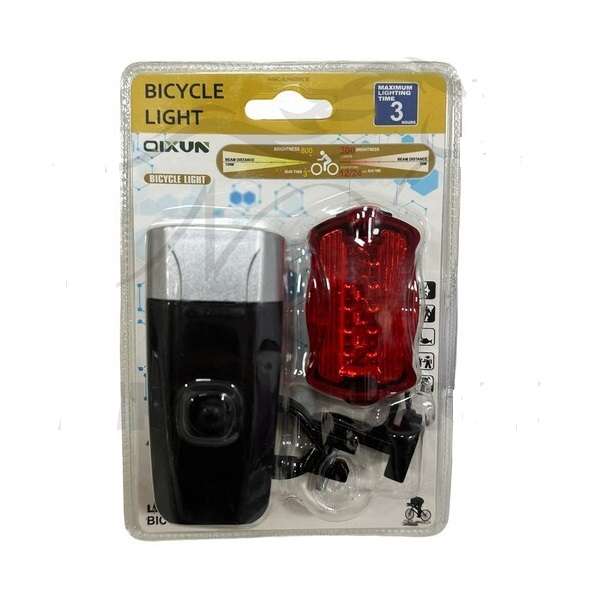 QX-T0608 Bicycle LED Flashlight And Tail Light