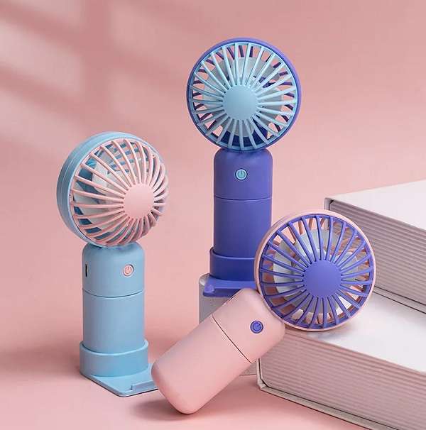 JG-173 Rechargeable Mini fan With Base Phone Holder