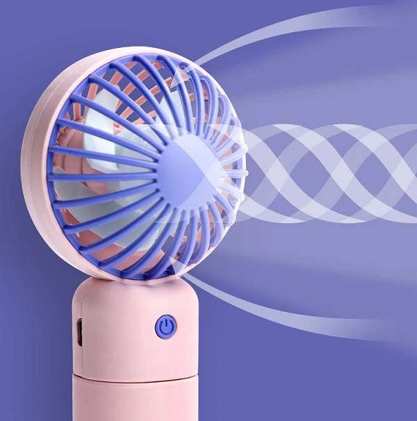 JG-173 Rechargeable Mini fan With Base Phone Holder