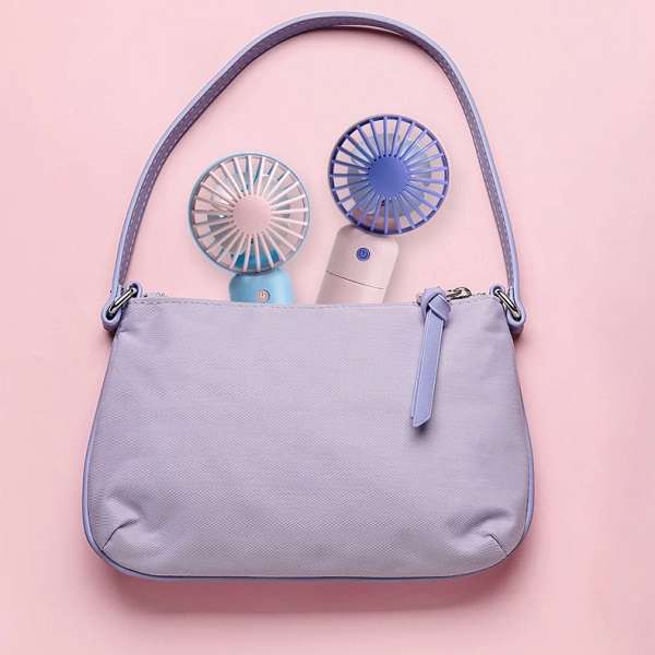 JG-173 Rechargeable Mini fan With Base Phone Holder