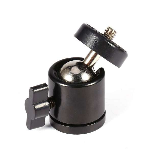 1/4" Screw Swivel Ball Head Tripod Mount 360° Rotation