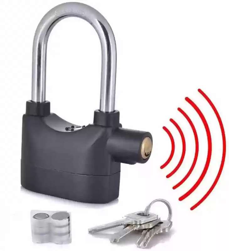 110 DBA Anti Theft Siren Security Alarm Movement Shock Sensor Lock