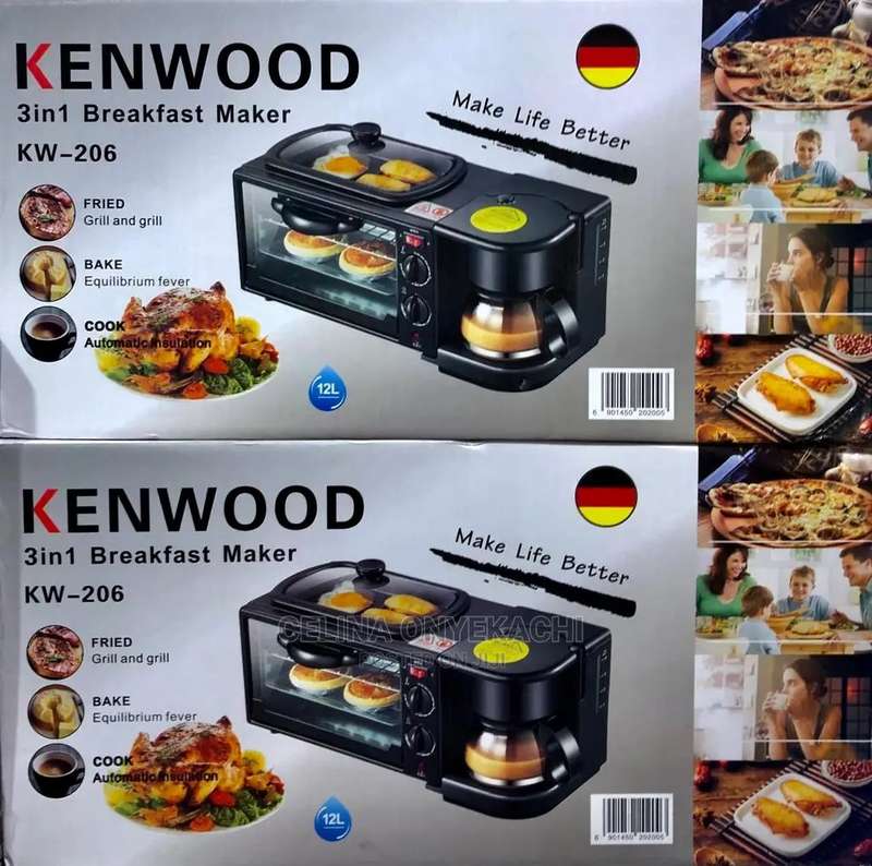 KW-206 Multifunctional 3 In 1 Breakfast Maker