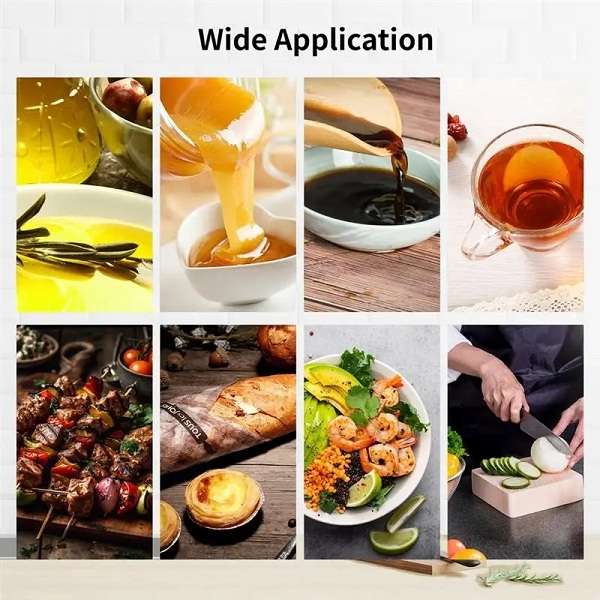630ml Glass Seasoning Bottle With Pastry Oil Brush For Cooking And Baking Assorted Colors