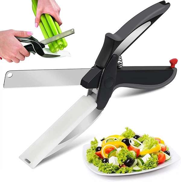 Kitchen Scissors With Bult-in Cutting Board