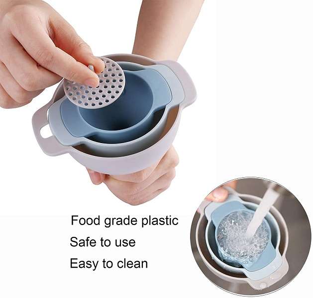 4 in 1 Funnels Mini Funnels with Detachable Strainer