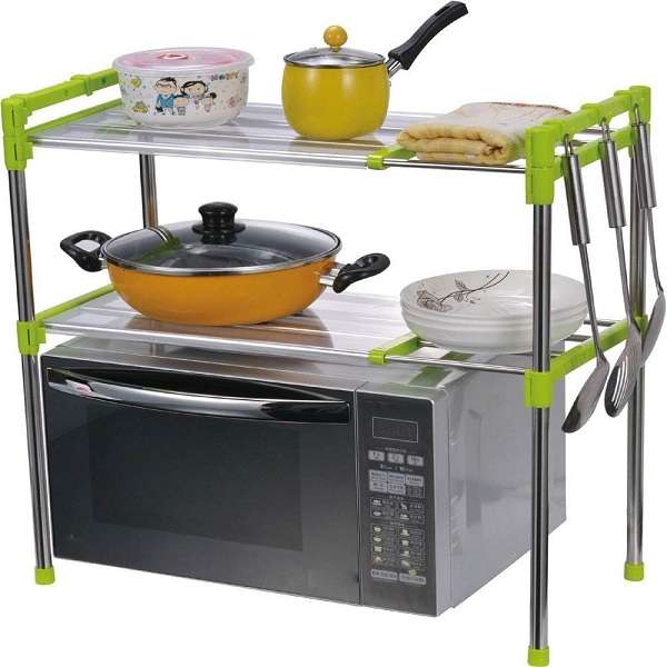 XF0883 Adjustable 2 Layer Microwave Storage Rack 5852