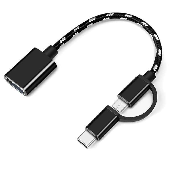 RS-OTG 2 in 1 Micro USB And; Type C OTG Mini Cable