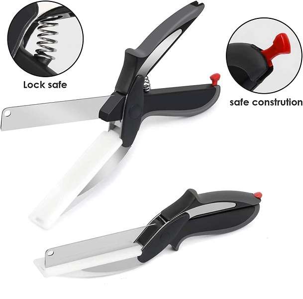 Kitchen Scissors With Bult-in Cutting Board