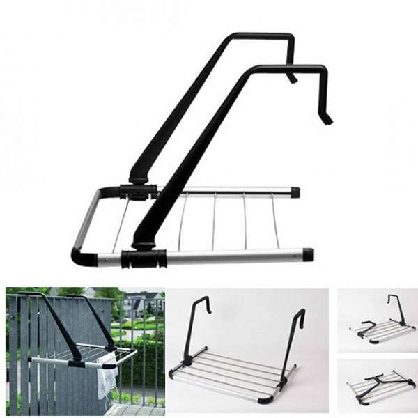XF0886 Stainless Steel Hook Drying Rack, 5 Lines