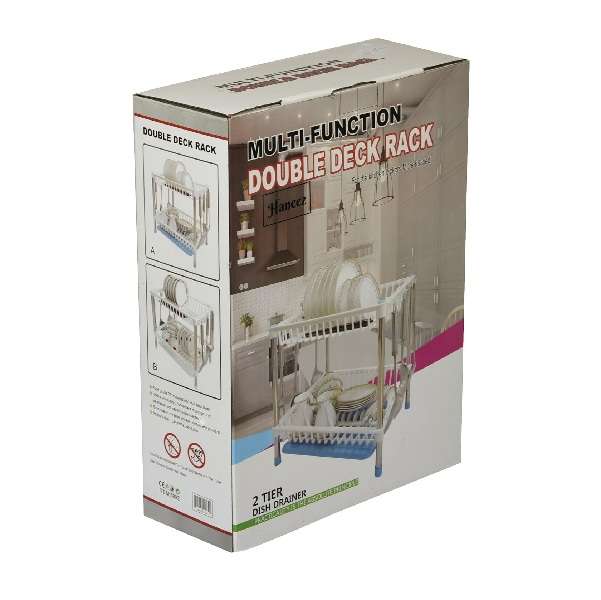 XF0880 Two Tier Multi-functional Dish Rack