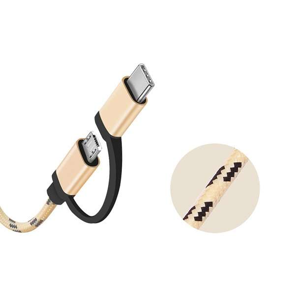 Micro USB &amp; Type C OTG Mini Cable