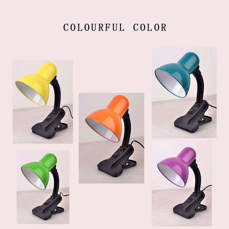 PM-080 220V Desk Clamp Lampshade Takes An E27 Bulb