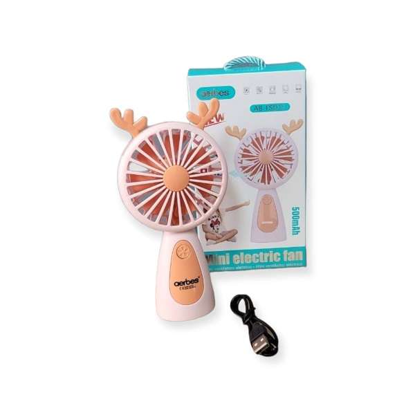 Aerbes AB-FSD15 Rechargeable Mini Fan With 500Mah Battery