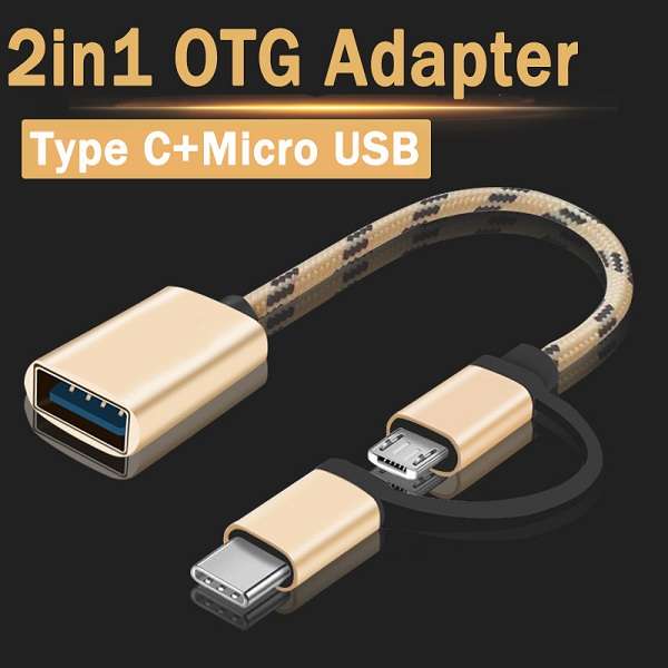 Micro USB &amp; Type C OTG Mini Cable