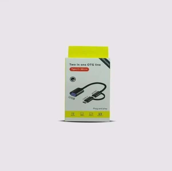 RS-OTG 2 in 1 Micro USB And; Type C OTG Mini Cable