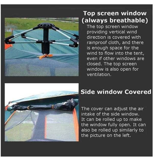 1831241 Four Corner Tent Blue 2.15m x  2.15m x 1.42m