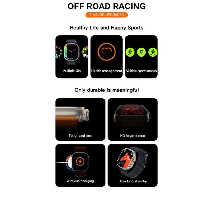 T900 Ultra 2.09 Infinite Display Smart Watch