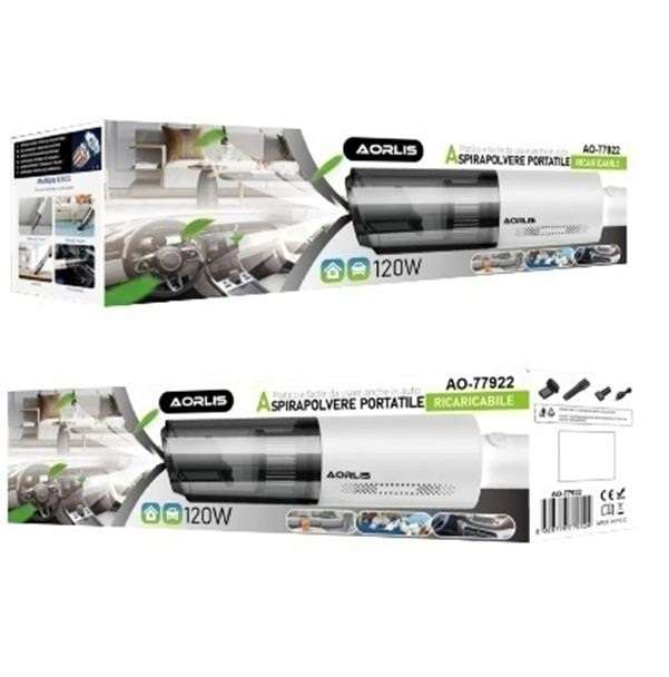 Aorlis AO-77922 USB Rechargeable Car Vacuum Cleaner 70W