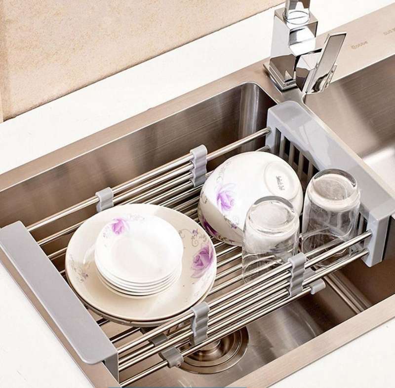 XF0873 Multi-Functional Drain Rack With Adjustable Arms Holder