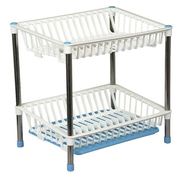XF0880 Two Tier Multi-functional Dish Rack
