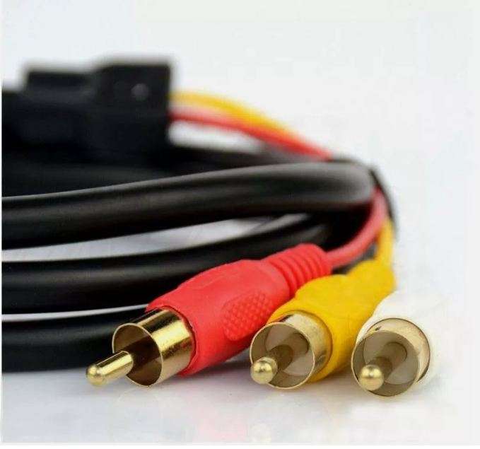 SE-L128 Male VGA To 3 RCA Cable 1.5m