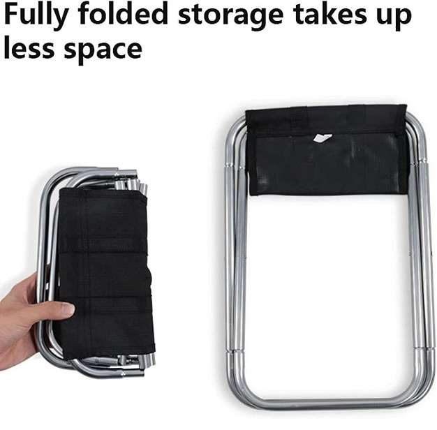 183572 Foldable Camping Stool With Bag