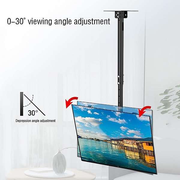 26-60 Inch Height And Angle Adjustable Ceiling TV Mount Bracket