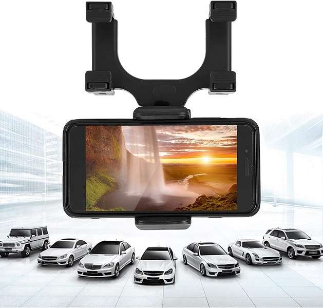 Ananas AS-50490 Universal Car Rear View Mirror Bracket Cellphone Holder