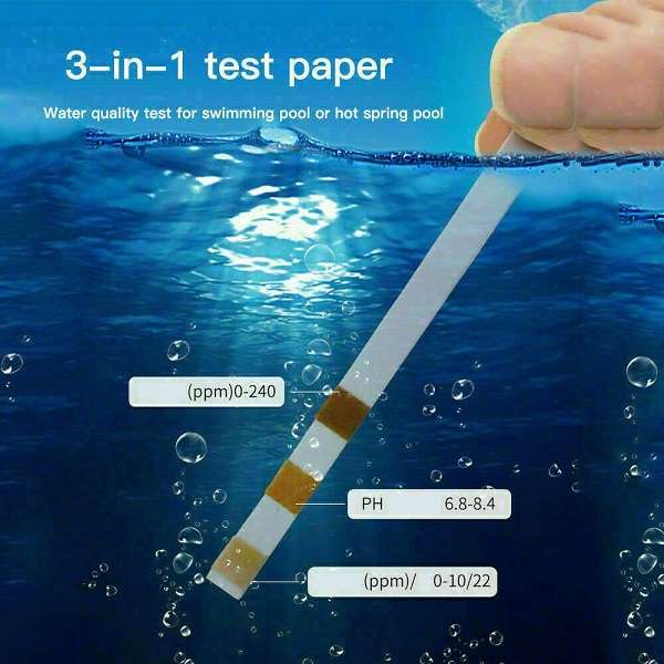 50 Strips 3 In 1 Water Quality Testing Paper