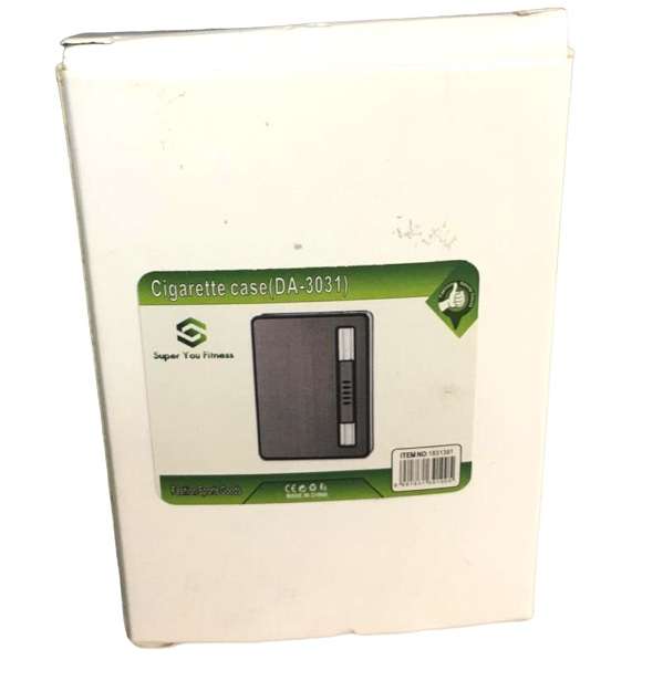 1831391 Cigarette Holder Case with Gas Refillable Lighter, Fits 10 Cigarettes DA-3031