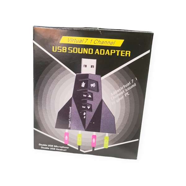 SE-L159 USB Sound Card Adapter Double USB Headset 7.1 Channel