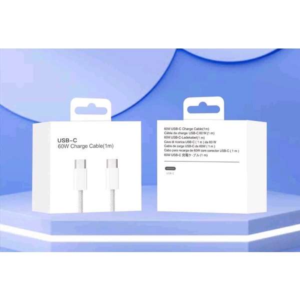 Super Electronics Type C To Type C (PD) 60w Charging Cable 1M