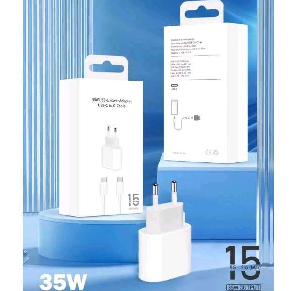 Super Electronics 35W USB-C Fast Charger With Type C To Type C Cable