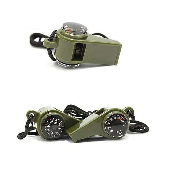 183921 Camping/Hiking Compass Whistle