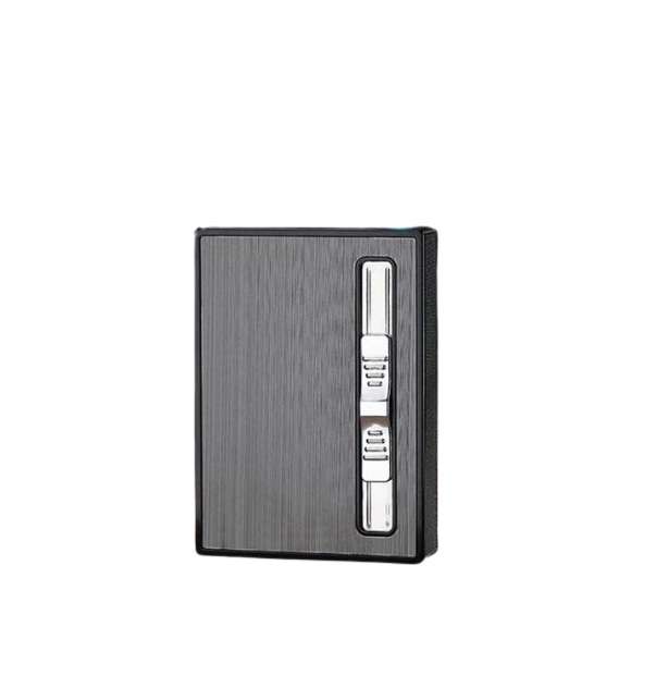 1831284 Cigarette Holder Case with Gas Refillable Lighter, Fits 10 Cigarettes YH-034