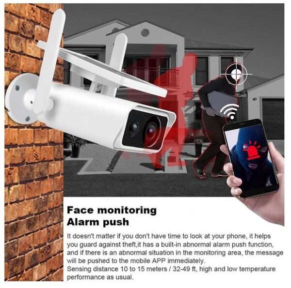 JG20375650 Solar Powered Wifi Camera Icsee App
