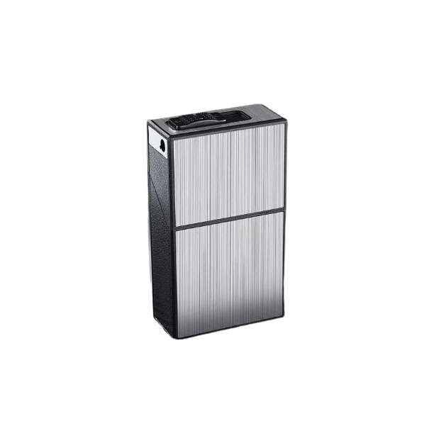 1831280 Cigarette 20 Pack Case With Rechargeable Lighter And Gas Lighter