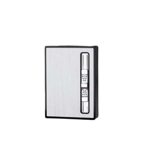 1831284 Cigarette Holder Case with Gas Refillable Lighter, Fits 10 Cigarettes YH-034