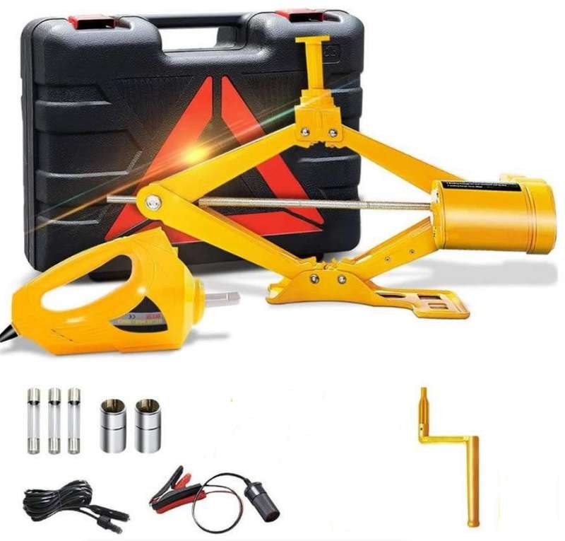 XUFU JG20375068  2 Ton Electric Car Jack And Wrench Tool Set