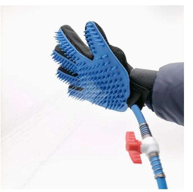 Bath Massage Glove With Hose Pipe