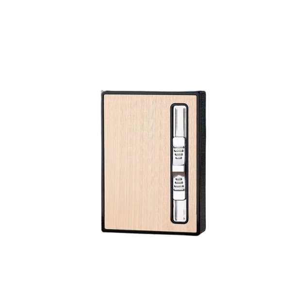 1831391 Cigarette Holder Case with Gas Refillable Lighter, Fits 10 Cigarettes DA-3031