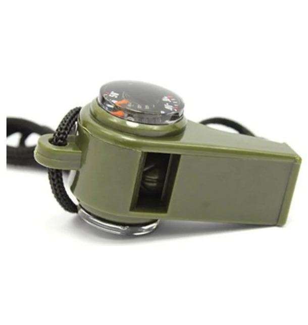 183921 Camping/Hiking Compass Whistle