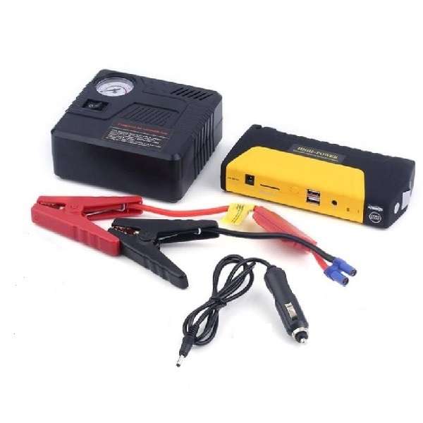 EMP-101 Portable 12V Automatic Car Battery Jump Starter With Air Compressor 16800mah