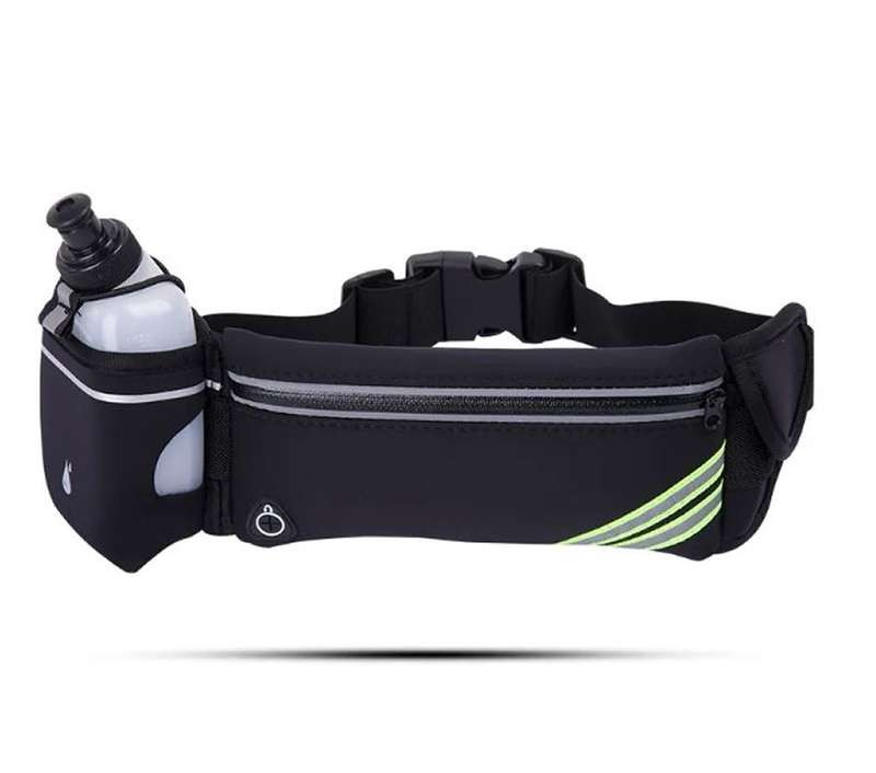 183119 Reflective Running Waist Bag with Bottle Holder