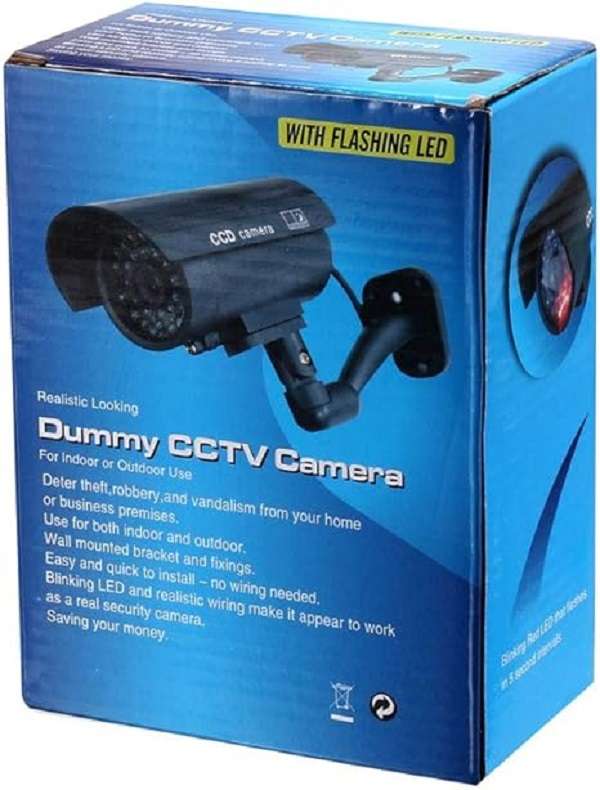 JG20375233 CCTV Dummy Security Camera With Flashing LED
