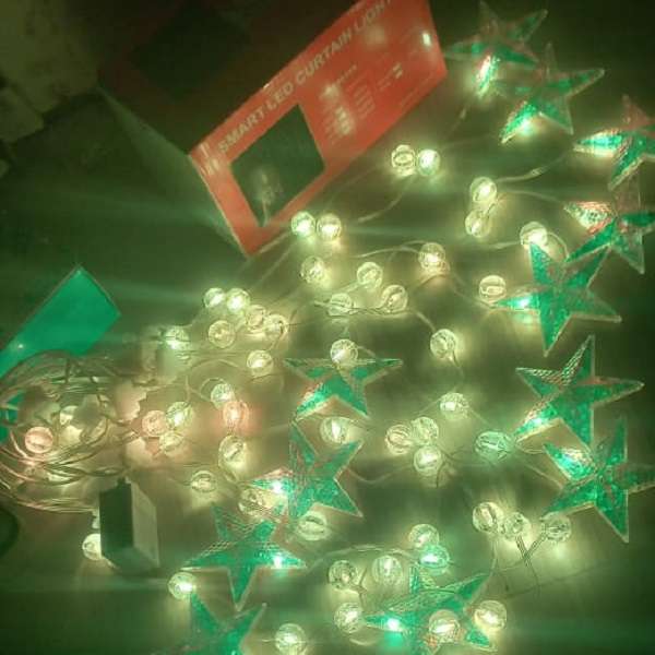 ZYF-175 3M LED Balls and Stars Smart Curtain Light with Surplife App Control