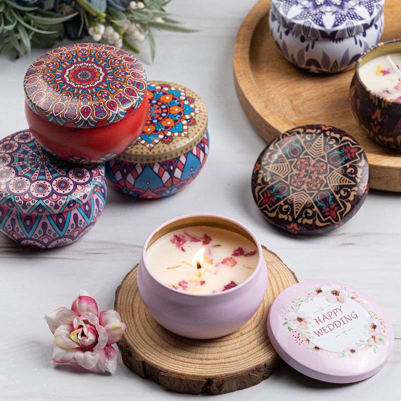 JG20375252 Wax Dried Floral Scented Candle