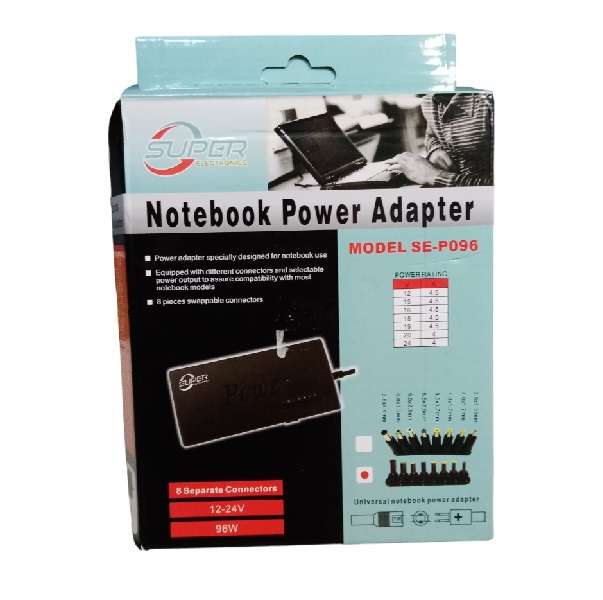 Super Electronics SE-P096 Universal Laptop Charger 96W