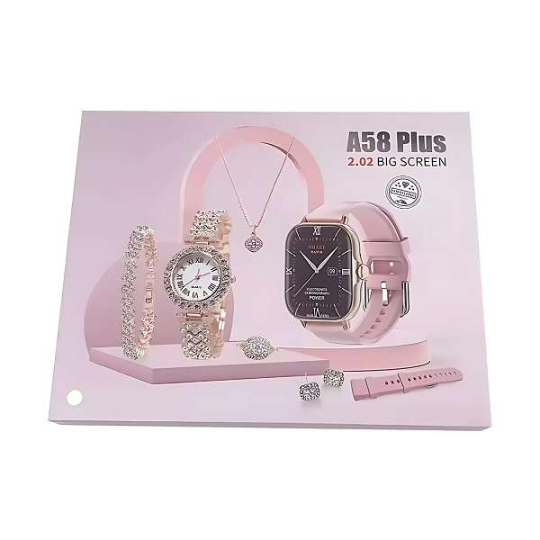 Smartbarry A58 Plus Smart Watch Jewellery Set 2.02 Big Screen